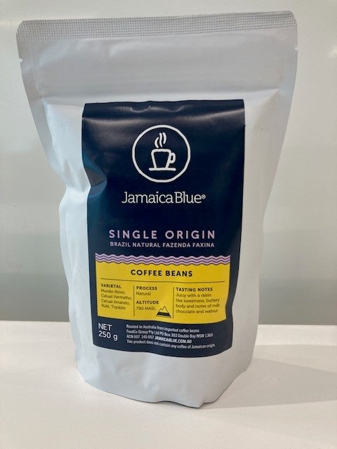 Jamaica Blue Single Origin: Brazil - 250g Whole Beans